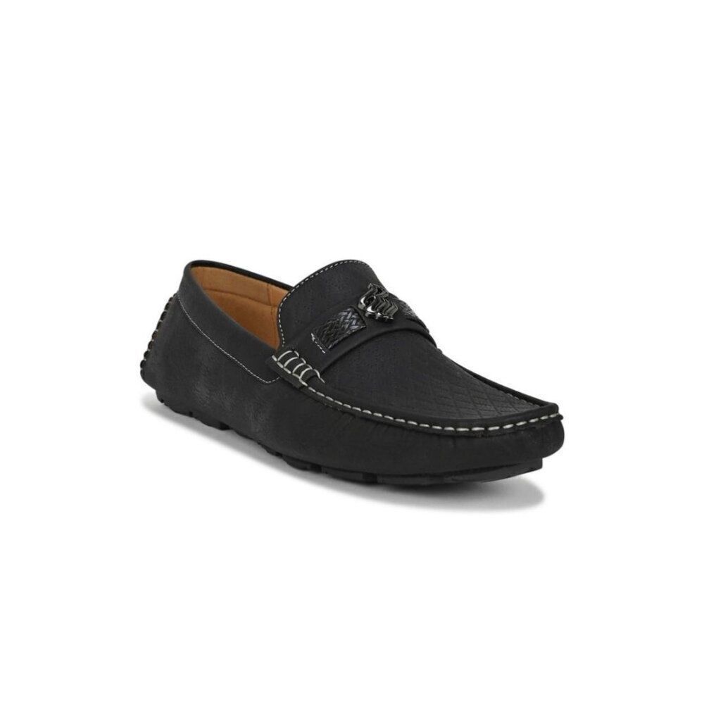 Rocawear Dwight Men Comfort Classic Black Faux Leather Loafer Size 11